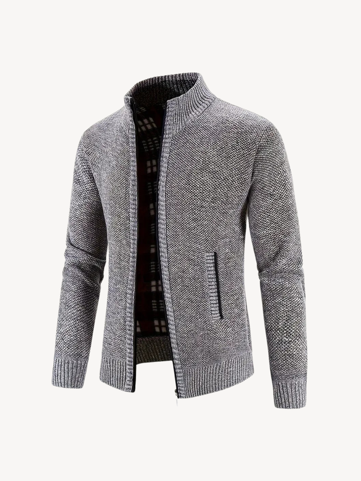 CORRADO - CARDIGAN CONFORTEVOLE CON ZIP