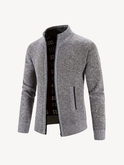 CORRADO - CARDIGAN CONFORTEVOLE CON ZIP