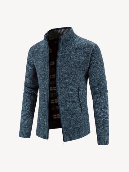 CORRADO - CARDIGAN CONFORTEVOLE CON ZIP